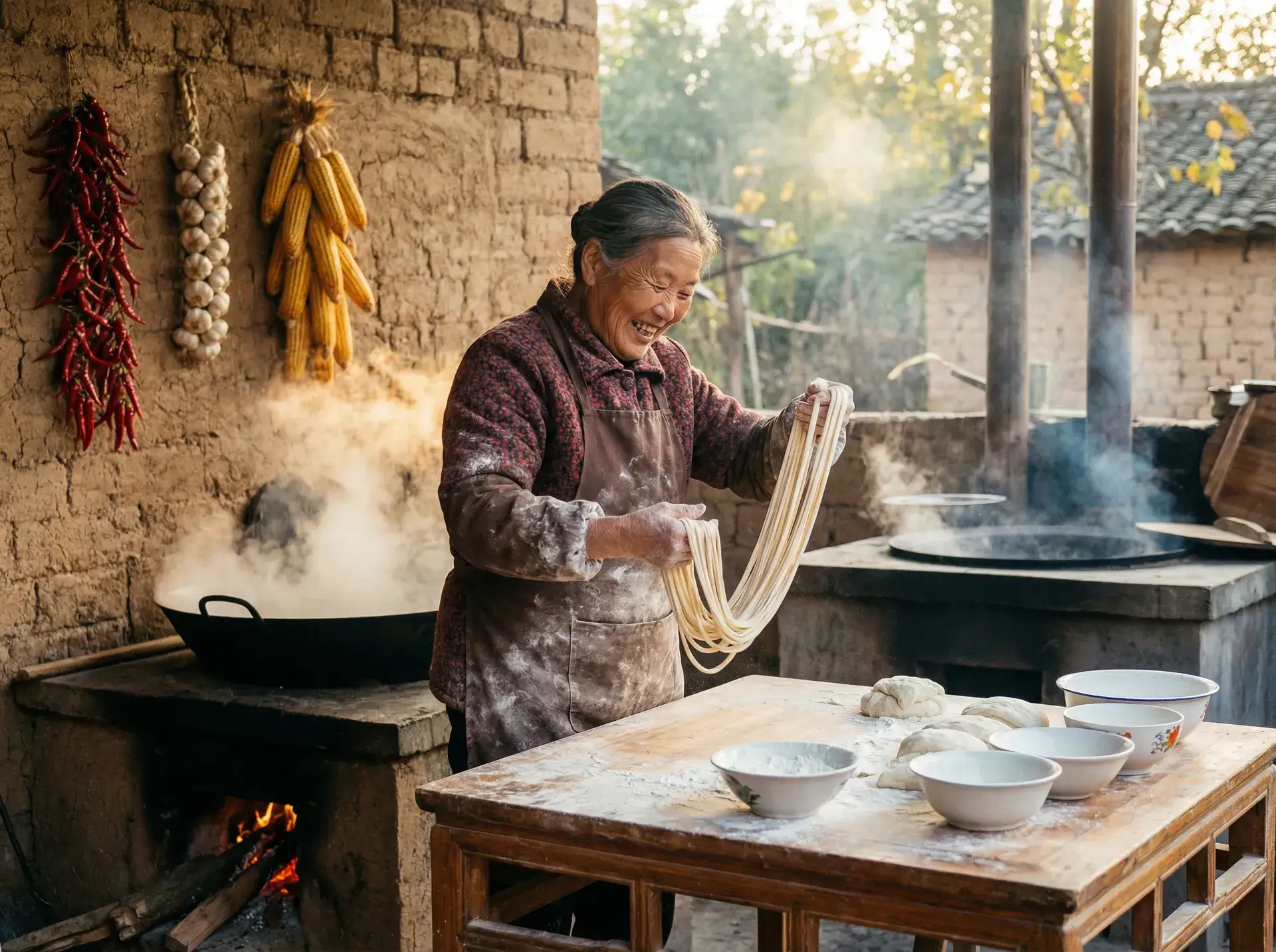 农家大嫂手擀面 - 狼群视频在线观看高清免费 乡村美食
